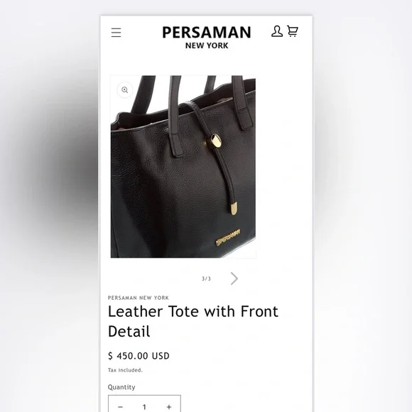 Brand new no tags Persaman Handbag of New York - Picture 11 of 11